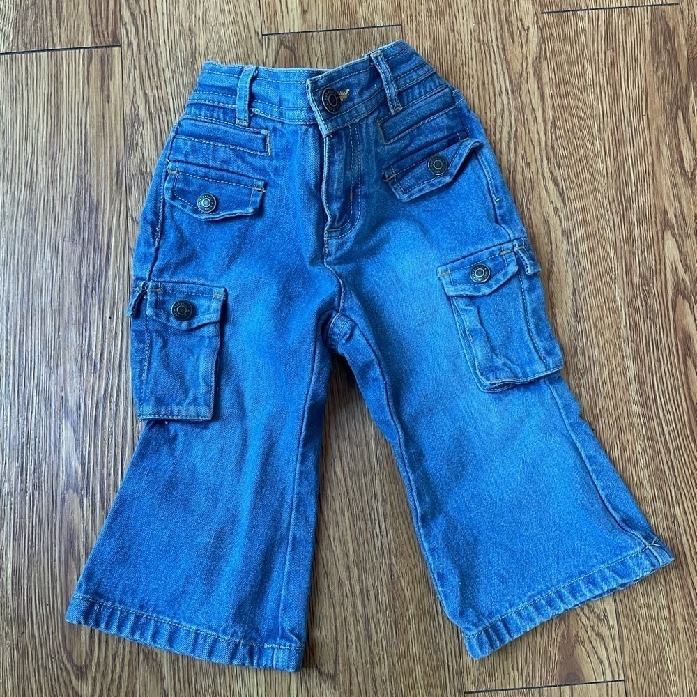 Blue Cargo Jeans for Kids